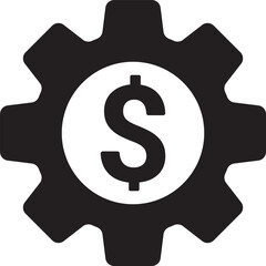 Settings icon. Illustration vector graphic of gear isolated sign icon.
