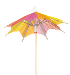 Bright small paper umbrella for partying