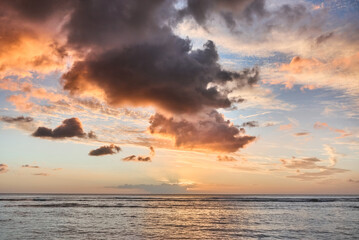 Beautiful sunset over the ocean