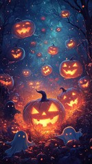 Spooky Pumpkin Forest