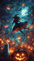Obraz premium Witchs Flight