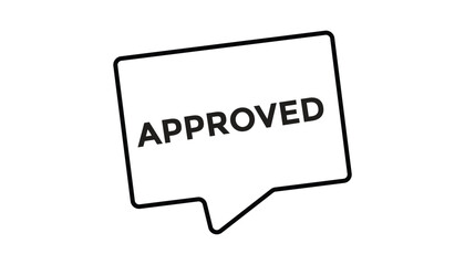 Approved  button web banner templates. Vector Illustration 
