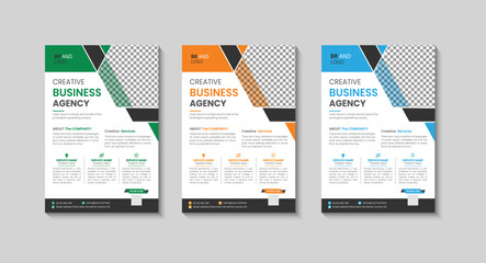 Obraz premium Modern Business flyer design template