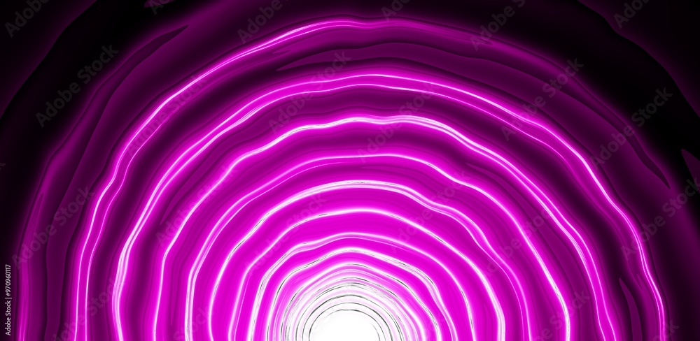 Poster abstract blue and purple dynamic background. futuristic vivd neon swirl lines. light effect.