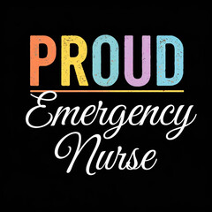 Obraz premium Emergency Nurse Squad Colorful Design for Healthcare and Medical Professionals