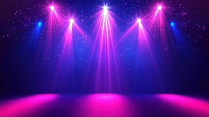 Pink and Blue Stage Lights