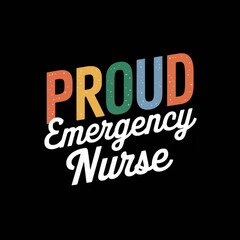 Fototapeta premium Emergency Nurse Squad Colorful Design for Healthcare and Medical Professionals