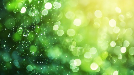 Defocused abstract background of green flannel
