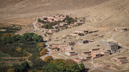 The landscape of Ait Bouguemez Valley in Morocco © Jakub