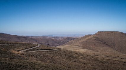 The landscape of Ait Bouguemez Valley in Morocco