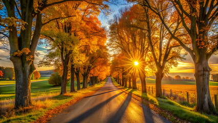 Fototapeta premium autumn in the park