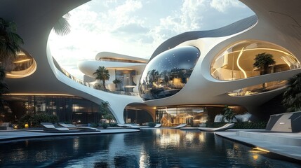 Fototapeta premium Futuristic Modern Architecture