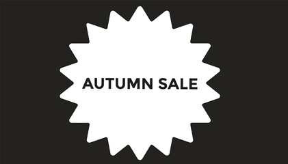 Autumn sale button web banner templates. Vector Illustration 
