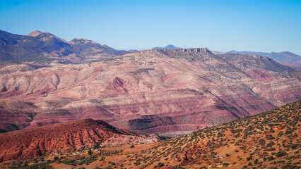 The arid landscape of Southern Morocco
