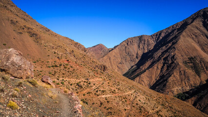 The landscape of Imlil Valley in Morocco