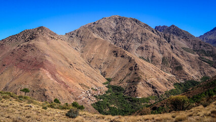 The landscape of Imlil Valley in Morocco