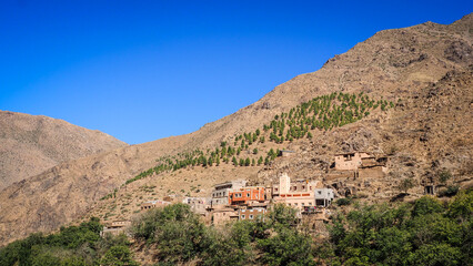 The landscape of Imlil Valley in Morocco