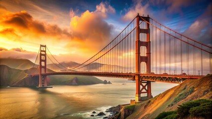 Golden Gate to Valhalla bridge connecting two realms, bridge, golden gate, valhalla, heaven, afterlife, passage