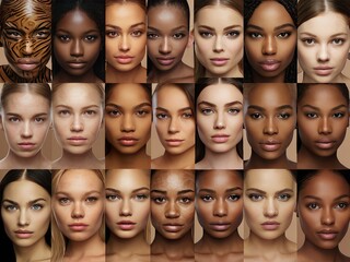Obraz premium portrait of a person in a row