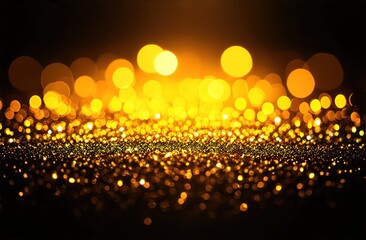 background with golden bokeh lights