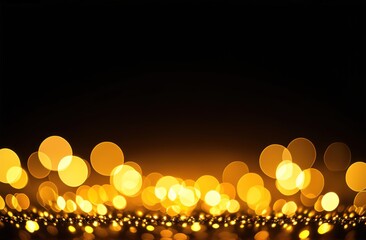background with golden bokeh lights