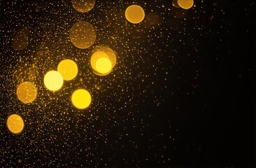 background with golden bokeh lights