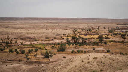 The landscape of Ait Benhaddou in Morocco