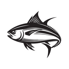 Creative Set Of A Fish Vector Design.