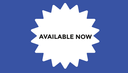 Available now button web banner templates. Vector Illustration 