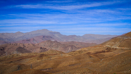 The arid landscape of Southern Morocco