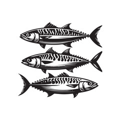 Creative Set Of A Fish Vector Design.