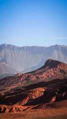 The landscape of Ait Bouguemez Valley in Morocco