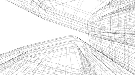 architecture building vector 3d rendering