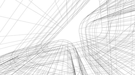 architecture building vector 3d rendering