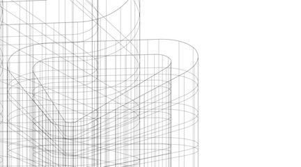 architecture building vector 3d rendering