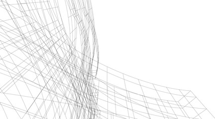 Architectural drawing. Futuristic background vector illustration