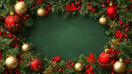 Merry Christmas and Happy New Year background