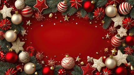 Merry Christmas and Happy New Year background