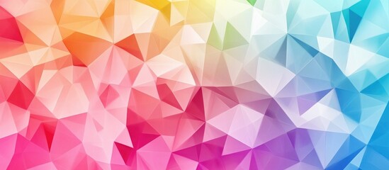 Fototapeta premium Low Poly Triangle Design Background