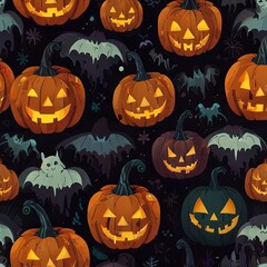 halloween background with pumpkin