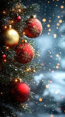 Merry Christmas and Happy New Year background