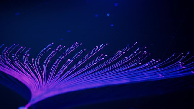 3D Isometric Animation of Colorful Branching Neural Network on Dark Background. Visualization of Complex Algorithms, Chatbot, Artificial Intelligence, Machine Learning and Large Language Models 