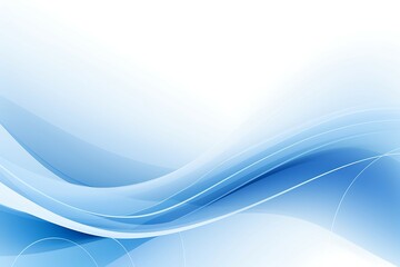 Fototapeta premium Abstract blue and white background with smooth lines.