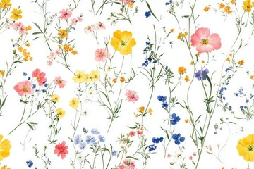 Botanical illustration flower and plant 