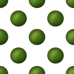Green Seamless Polka Dots Patterns