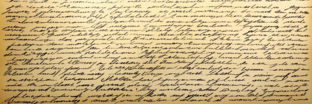 An intricate and beautifully handwritten text showcasing a classic cursive style on aged paper