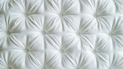 White fabric mattress texture top view background