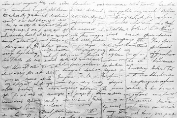 Abstract background handwritten vintage style letter in cursive. Script, calligraphy ink writing