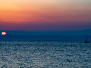 Sonnenuntergang über dem Meer