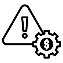 Risk management icon